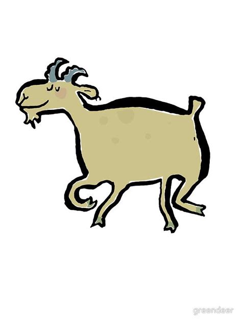 The Dancing Goat Sticker By Greendeer Goats Animals Dance