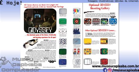 O Videogame Magnavox Odyssey De Mcc Museu Capixaba Do Computador