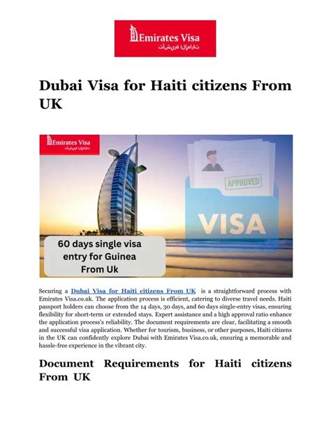 Ppt Dubai Visa For Haiti Citizens From Uk Powerpoint Presentation Free Download Id12786184