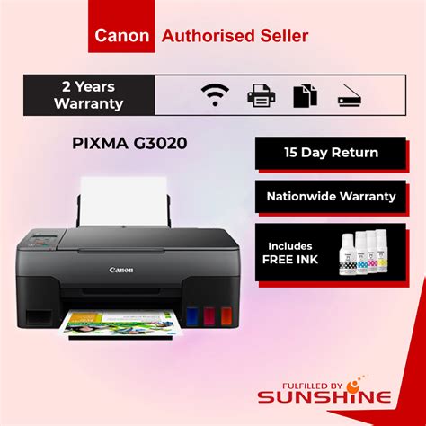 Canon Pixma G G G Wireless All In One Ink Tank Printer