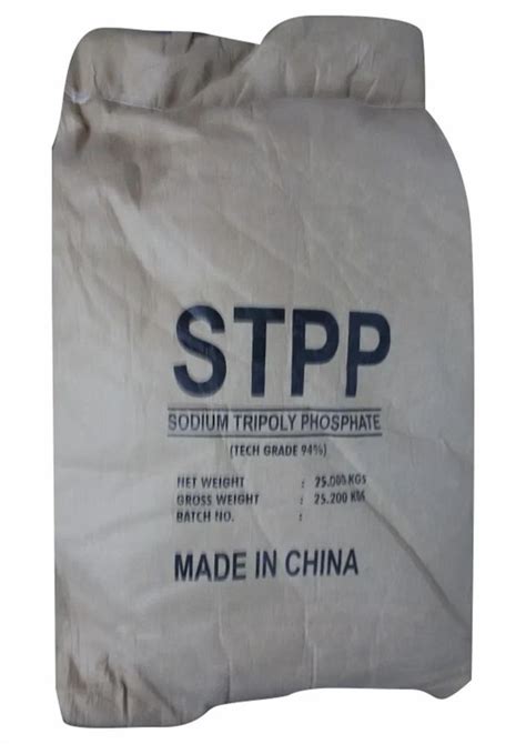 STPP Sodium Tripolyphosphate Powder Packaging Size 15 Kg At 100 Kg