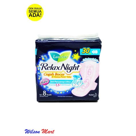 Jual Laurier Relax Night Wing Pembalut Cm Pads Di Seller