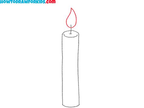 How to Draw a Candle - Easy Drawing Tutorial For Kids