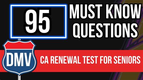 California Dmv Written Renewal Test For Seniors 2024 95 Must Know