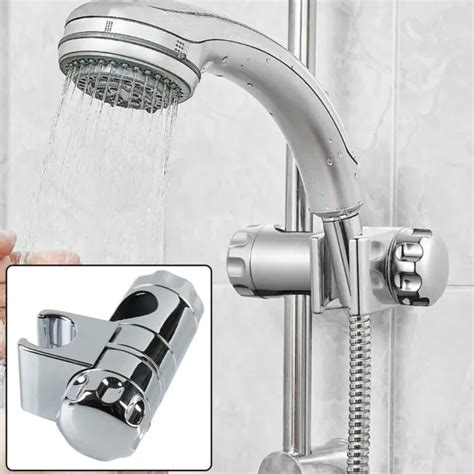 Support De Douche Main Plaqu Chrome Pour Barre Coulissante R Glable