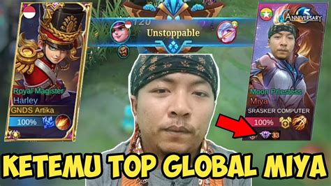 Solo Rank Ketemu Top Global Miya Pascol Kw Mode Serius On Adek Adek