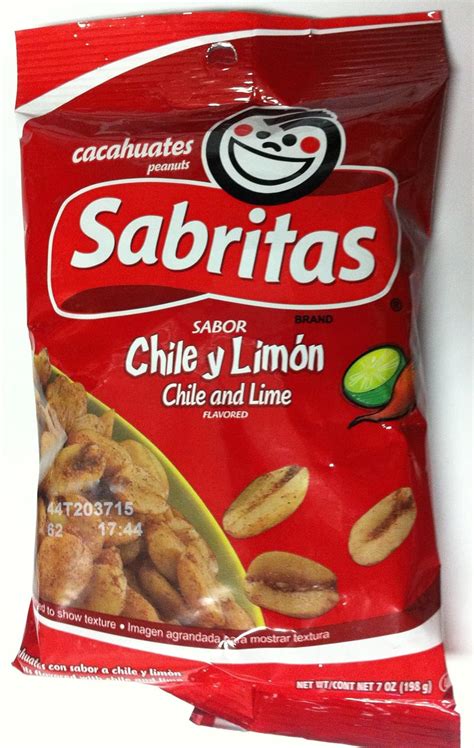 Sabritas Chile And Lime Flavored Peanuts Pack Of 4 7 Oz