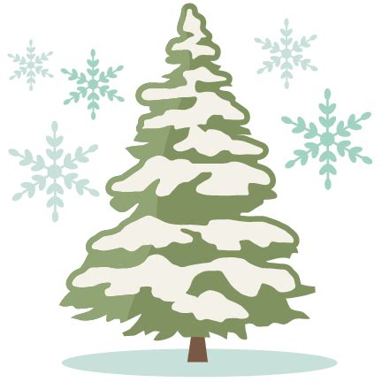 Snow Tree Svg Svg Png Eps Dxf File