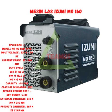 Jual Izumi Mesin Las Mo Trafo Las Listrik Inverter Izumi Mma