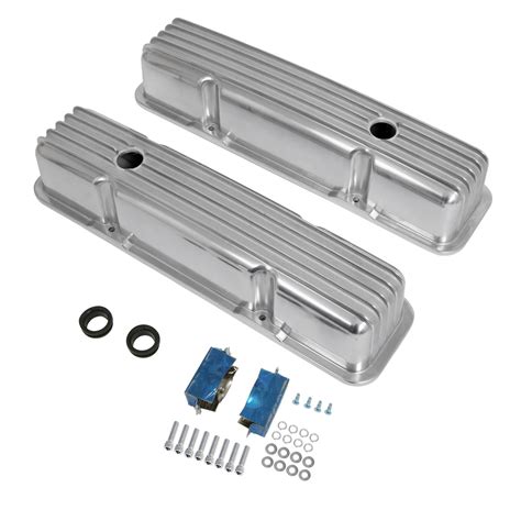 Chevrolet Summit Racing Sum 440414 Summit Racing™ Finned Aluminum Valve Covers Summit Racing