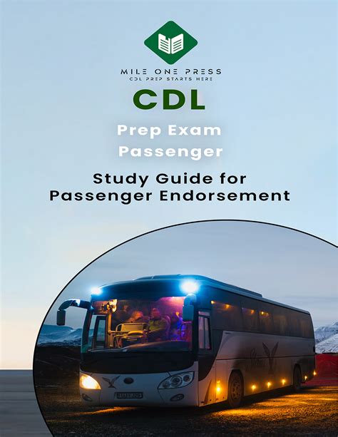 Cdl Passenger Endorsement Cdl Prep Exam Mile One Press