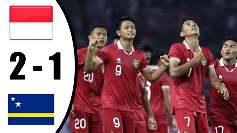 Indonesia Vs Cura Ao All Goals Highlights Hd Youtube