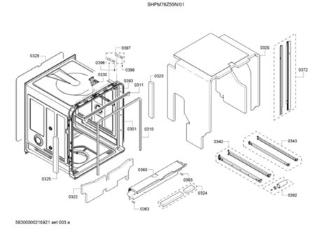 Bosch SHPM78Z55N/01 Dishwasher | Partswarehouse