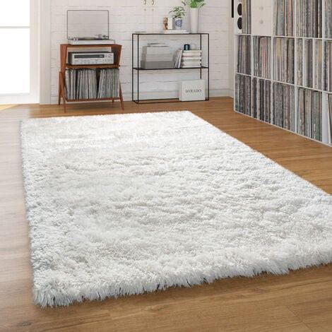 Paco Home Tapis Shaggy Tapis Salon Poil Long Pastel Monochrome Doux