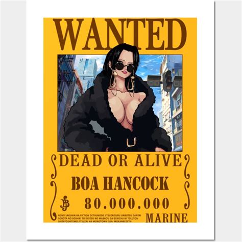 Boa Hancock One Piece Wanted Boa Hancock Posters And Art Prints Teepublic