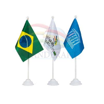 Bandeira De Mesa Personalizada Brindes Demais