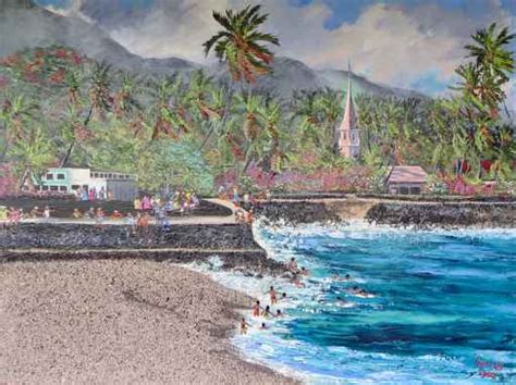 Kailua-Kona Pier by Jeanne Lopes (1934-2009) - Isaacs Art Center