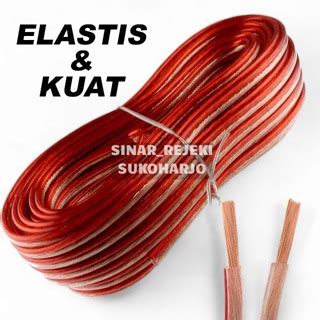 Jual Kabel Listrik Transparan Kabel Serabut X Roll Meter Full