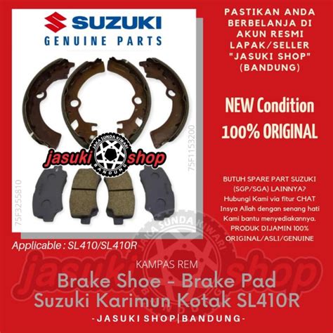 Jual Brake Pad Shoe Kampas Kanvas Rem Depan Belakang Suzuki Karimun