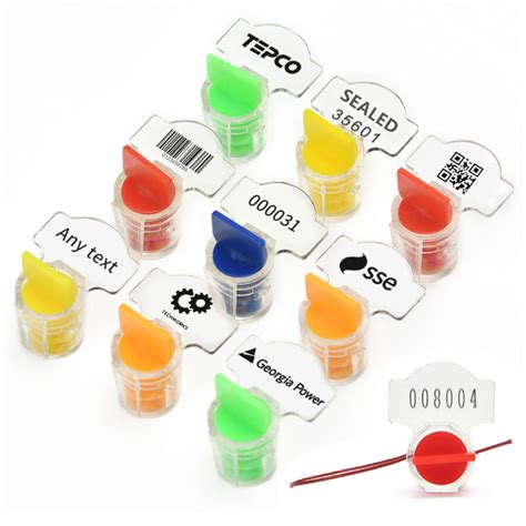 50 100PCS Safety Meter Seals With Serial Numbers Tamper Evident Seal