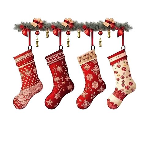 Christmas Stocking With Gifts Png Vector Psd And Clipart With