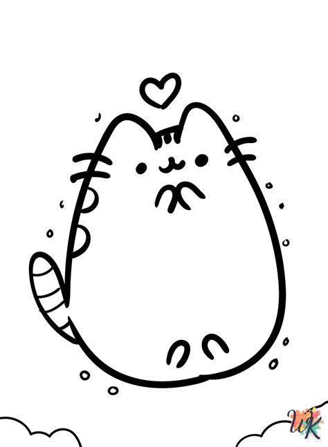 Coloriage Pusheen Mignon Petit Chat Pour Bébés Gratuitement