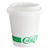 EcoChoice Oz Smooth Double Wall Kraft Compostable Paper Hot Cup And PLA Lid Pack