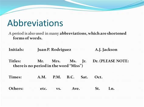 Abbreviation Of Avenue Telegraph