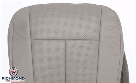 2009 2010 Ford Expedition Driver Side Bottom Perforated Leather Seat Cover Gray Ebay