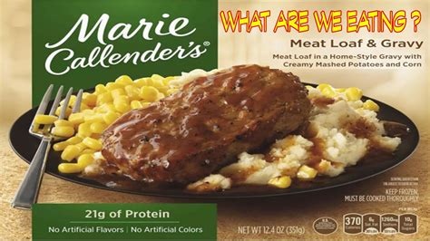 Marie Callender S Meat Loaf And Gravy Frozen Dinner What Are We Eating The Wolfe Pit Youtube