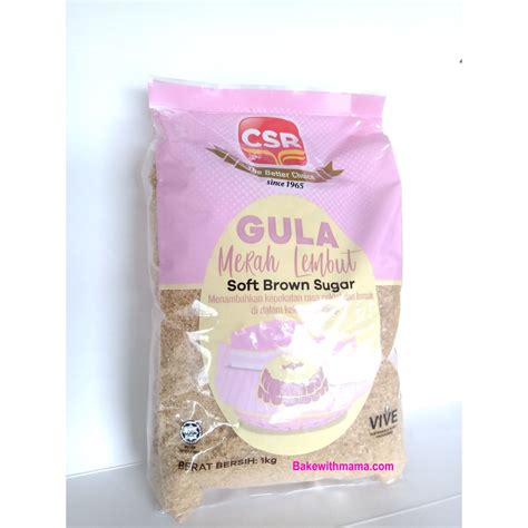 CSR Natural Soft Brown Sugar 1kg Gula Perang Shopee Malaysia