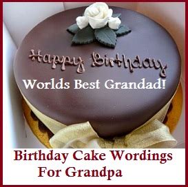 Birthday Cake Wordings Grandfather