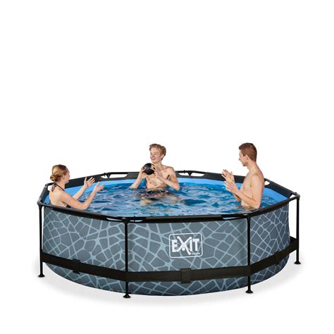 EXIT Toys Pool Pools grau ØxH 300 x 76 cm hagebau de