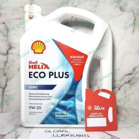 Jual Shell Helix Eco Plus W Liter Oli Mesin Lcgc Full Synthetic