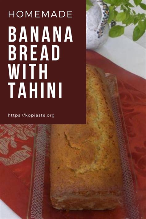 Banana Honey Tahini Almond Bread Kopiaste To Greek Hospitality