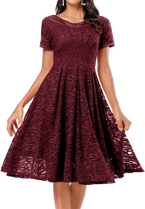 La Orchid Laorchid Lace Dress Women S Knee Length Elegant Dress Festive