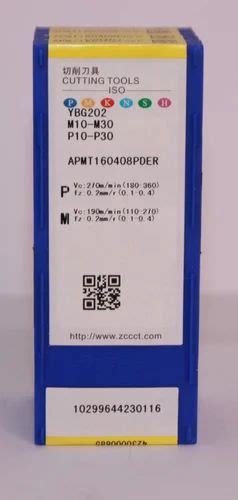 ZCC CT APMT160408PDER Carbide Insert For CNC Machine TNMG At 85 In