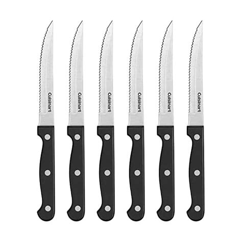 Cusinart Knife Set 6pc Steak Knife Set With Steel Blades For Precise