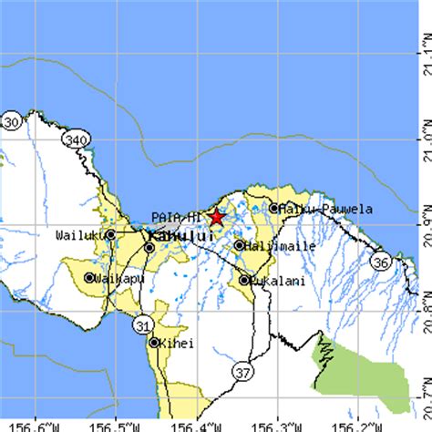 Paia, Hawaii (HI) ~ population data, races, housing & economy