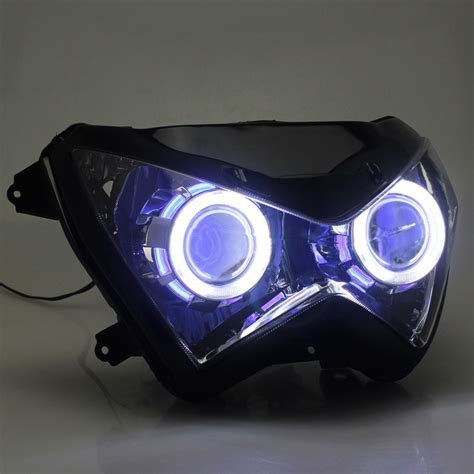 Motorcycle Custom Front Headlight LED Eye HID Projector Headlight