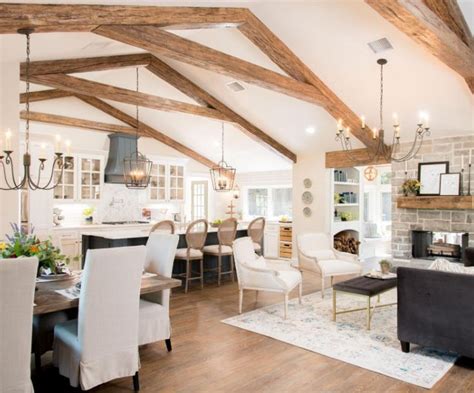 50 Affordable White Wood Beams Ceiling Ideas For Cottage Home House