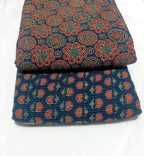 Floral Cotton Kantha Printed Fabric At Rs Meter In Jaipur Id