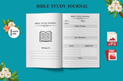 Bible Study Journal For KDP Interior Graphic By Sabikun99 Creative