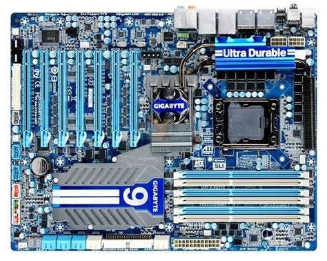 Review Gigabyte Ga X58a Ud9 Motherboard Meets Four Way Radeon Hd 5870