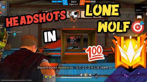 Headshots In Lone Wolf🐺🎯 Freefire Headshot Viral Gaming Video Lonewolf Youtube