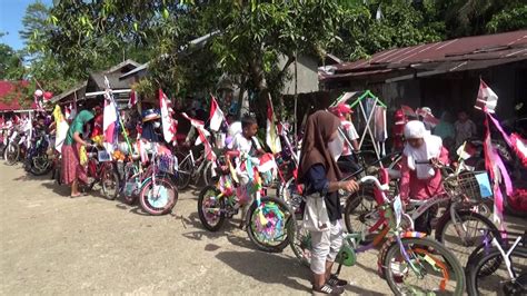 Peringati HUT RI Ke 77 Pemdes Wayau Tabalong Gelar Lomba Sepeda Hias