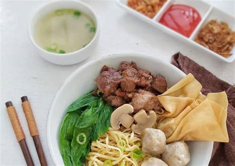 Resep Mie ayam bakso pangsit oleh Ririn - Cookpad