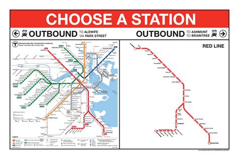 Transit Maps Official Map Boston Mbta Rapid Transit Key 59 Off