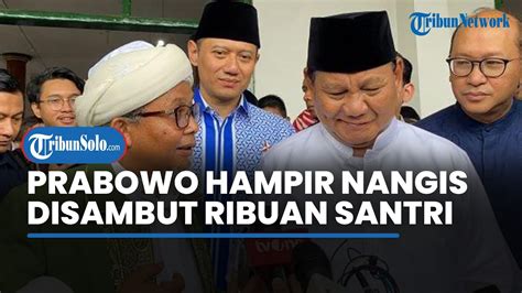 Momen Prabowo Terharu Disambut Ribuan Santri Di Tasikmalaya Mata