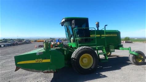 2007 John Deere 4995 Rotary Swather Youtube